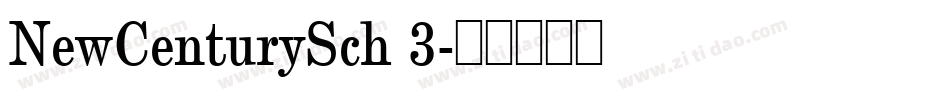 NewCenturySch 3字体转换